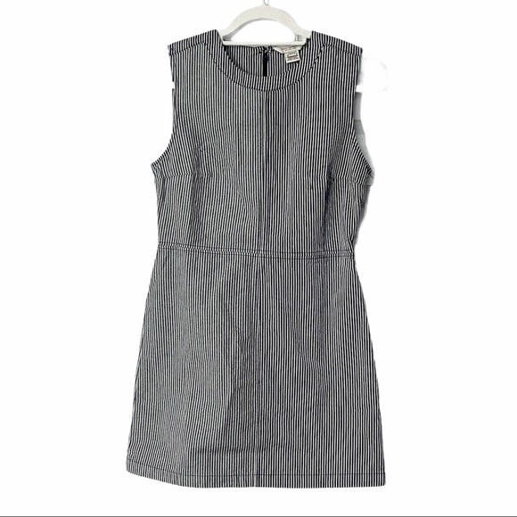 NEW French Connection ZINA STRIPE DENIM Mini DRESS - Picture 4 of 10